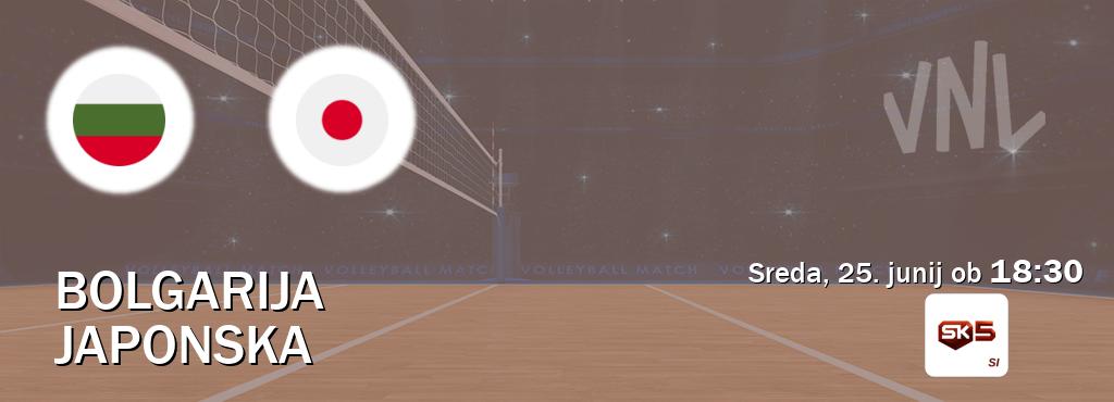 Bolgarija in Japonska v živo na Sportklub 5. Prenos tekme bo v sreda, 25. junij ob 18:30 Bolgarija in Japonska v živo na Sportklub 5. Prenos tekme bo v sreda, 25. junij ob 18:30