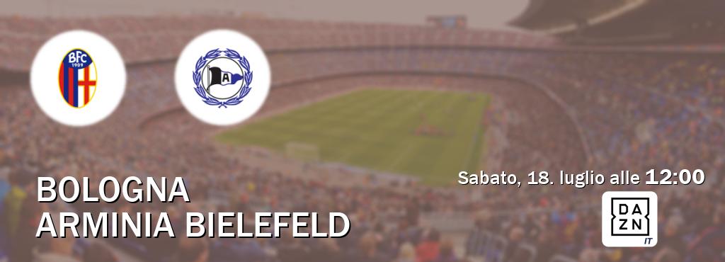 Il match Bologna - Arminia Bielefeld sarà trasmesso in diretta TV su DAZN Italia (ore 12:00)
