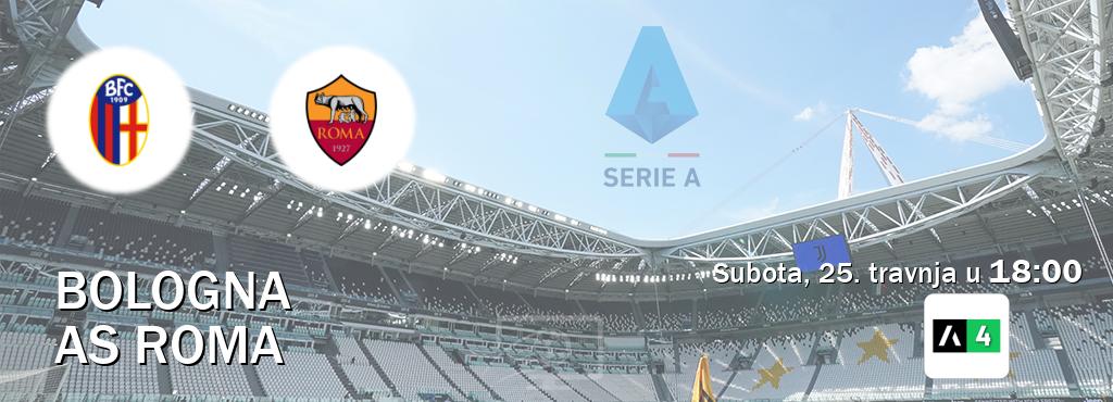 Izravni prijenos utakmice Bologna i AS Roma pratite uživo na Arena Sport 4 (subota, 25. travnja u  18:00).