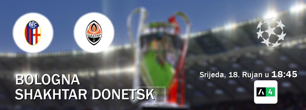 Izravni prijenos utakmice Bologna i Shakhtar Donetsk pratite uživo na Arena Sport 4 (Srijeda, 18. Rujan u  18:45).