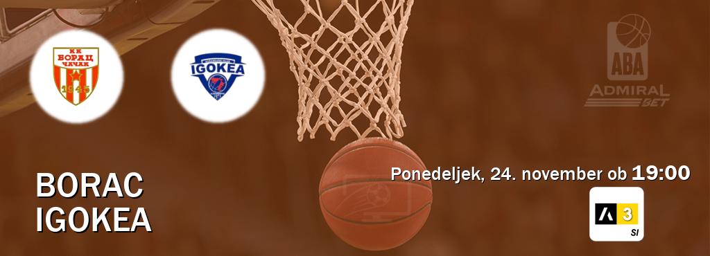 Prenos tekme med Borac in Igokea v živo na Arena Sport 3 (ponedeljek, 24. november ob 19:00 uri). Prenos tekme med Borac in Igokea v živo na Arena Sport 3 (ponedeljek, 24. november ob 19:00 uri).