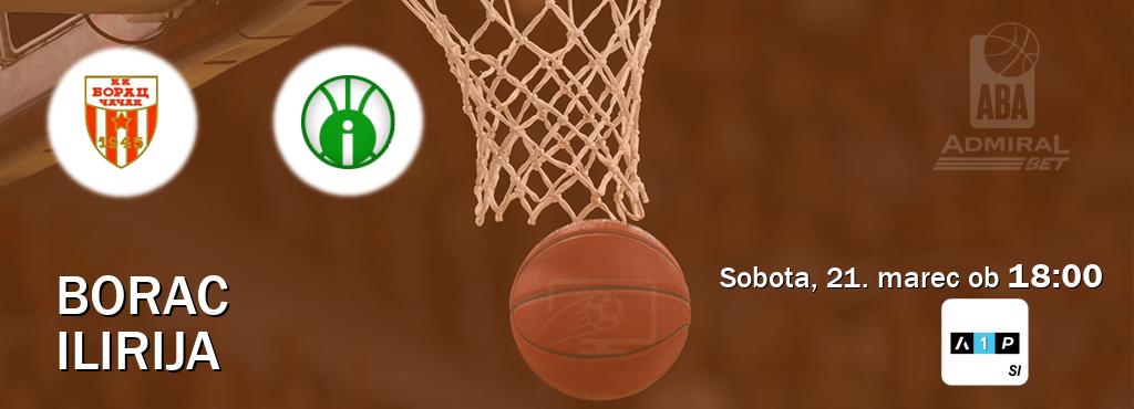 Ne zamudi prenosa tekme Borac - Ilirija v živo na Arena Sport Premium.