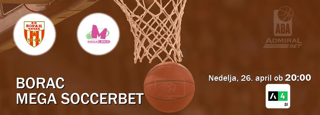 Ne zamudi prenosa tekme Borac - Mega Soccerbet v živo na Arena Sport 4.