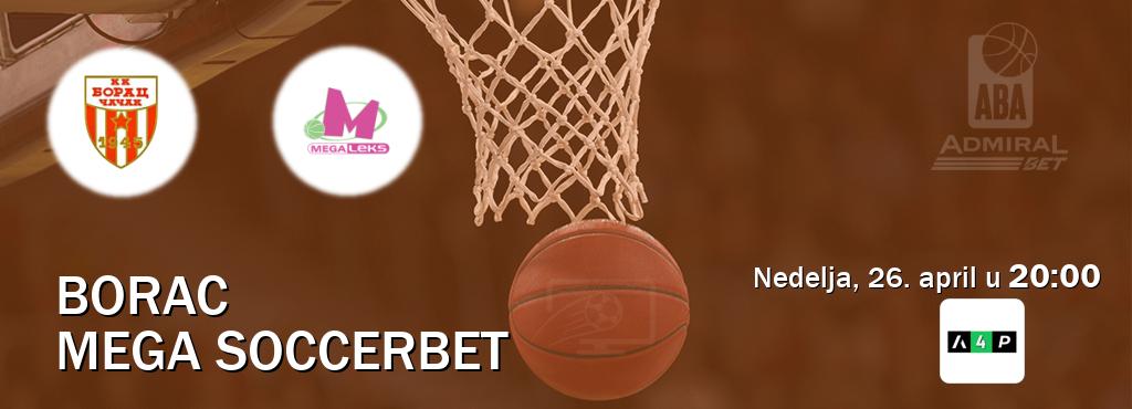 Izravni prijenos utakmice Borac i Mega Soccerbet pratite uživo na Arena Premium 4 (nedelja, 26. april u  20:00).