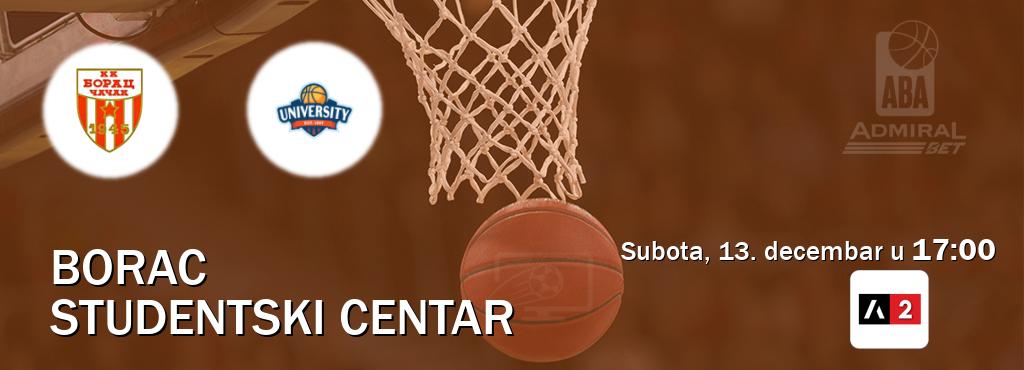 Izravni prijenos utakmice Borac i Studentski Centar pratite uživo na Arena Sport 2 (subota, 13. decembar u 17:00). Izravni prijenos utakmice Borac i Studentski Centar pratite uživo na Arena Sport 2 (subota, 13. decembar u 17:00).