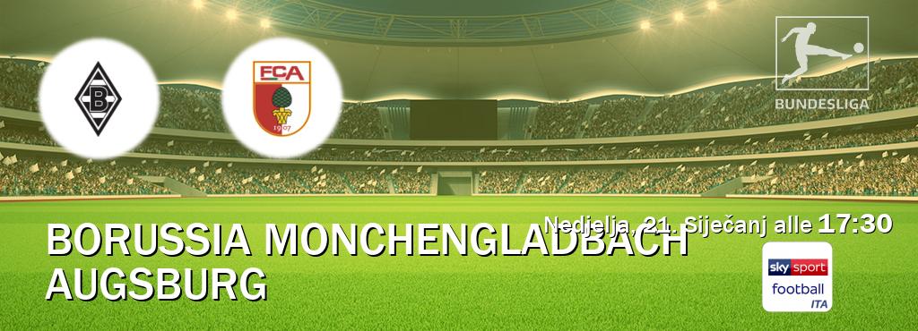 Il match Borussia Monchengladbach - Augsburg sarà trasmesso in diretta TV su Sky Sport Football (ore 17:30)