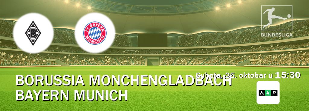 Izravni prijenos utakmice Borussia Monchengladbach i Bayern Munich pratite uživo na Arena Premium 4 (subota, 25. oktobar u 15:30). Izravni prijenos utakmice Borussia Monchengladbach i Bayern Munich pratite uživo na Arena Premium 4 (subota, 25. oktobar u 15:30).