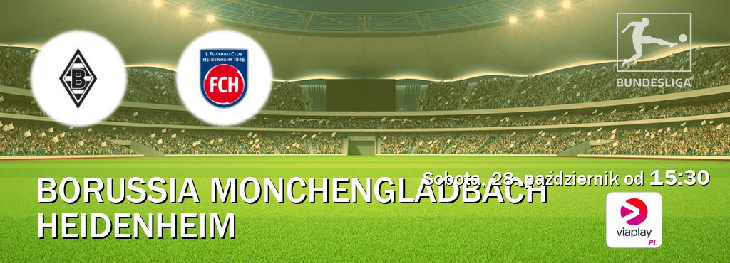 Gra między Borussia Monchengladbach i Heidenheim transmisja na żywo w Viaplay Polska (sobota, 28. październik od  15:30).