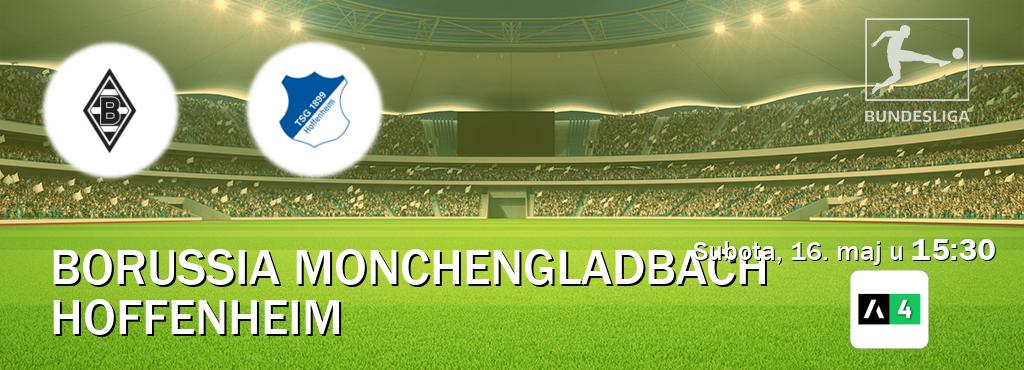 Izravni prijenos utakmice Borussia Monchengladbach i Hoffenheim pratite uživo na Arena Sport 4 (subota, 16. maj u 15:30). Izravni prijenos utakmice Borussia Monchengladbach i Hoffenheim pratite uživo na Arena Sport 4 (subota, 16. maj u 15:30).