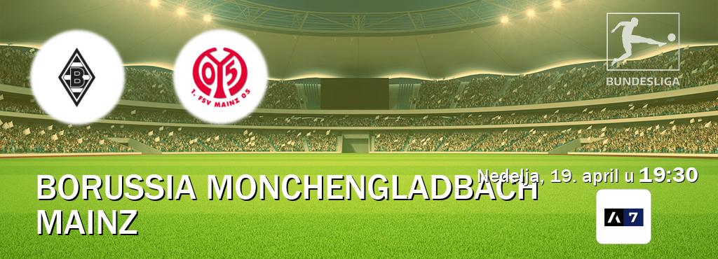 Izravni prijenos utakmice Borussia Monchengladbach i Mainz pratite uživo na Arena Sport 7 (nedelja, 19. april u  19:30).