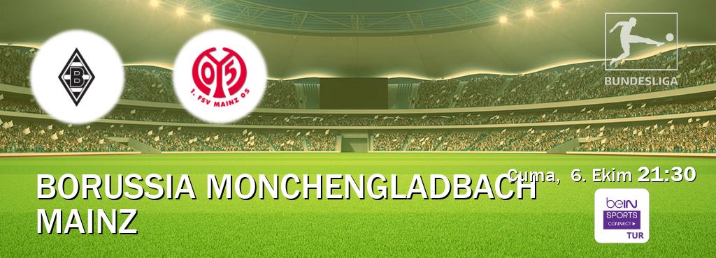 Karşılaşma Borussia Monchengladbach - Mainz Bein Sports Connect'den canlı yayınlanacak (Cuma,  6. Ekim  21:30).