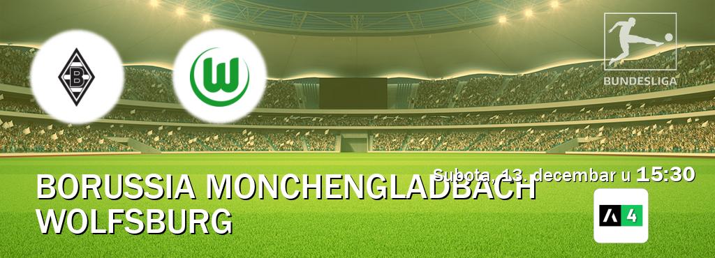 Izravni prijenos utakmice Borussia Monchengladbach i Wolfsburg pratite uživo na Arena Sport 4 (subota, 13. decembar u 15:30). Izravni prijenos utakmice Borussia Monchengladbach i Wolfsburg pratite uživo na Arena Sport 4 (subota, 13. decembar u 15:30).