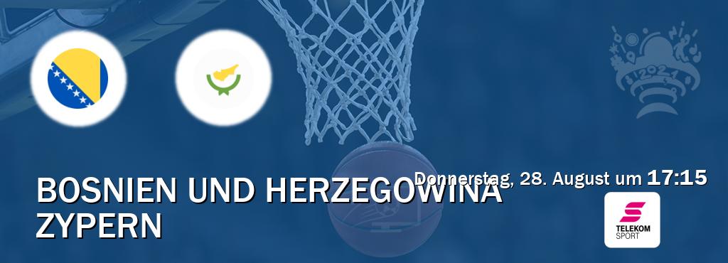 Das Spiel zwischen Bosnien und Herzegowina und Zypern wird am Donnerstag, 28. August um 17:15, live vom Magenta Sport übertragen. Das Spiel zwischen Bosnien und Herzegowina und Zypern wird am Donnerstag, 28. August um 17:15, live vom Magenta Sport übertragen.
