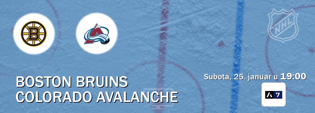 Izravni prijenos utakmice Boston Bruins i Colorado Avalanche pratite uživo na Arena Sport 7 (subota, 25. januar u  19:00).