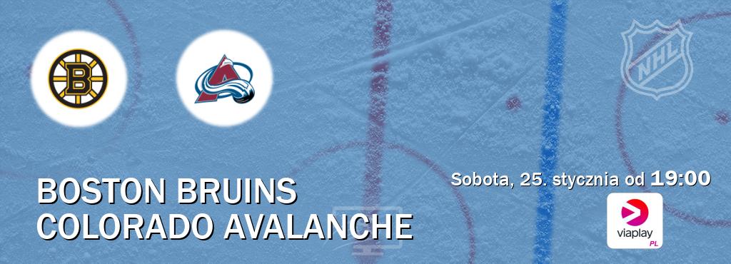 Gra między Boston Bruins i Colorado Avalanche transmisja na żywo w Viaplay Polska (sobota, 25. stycznia od  19:00).