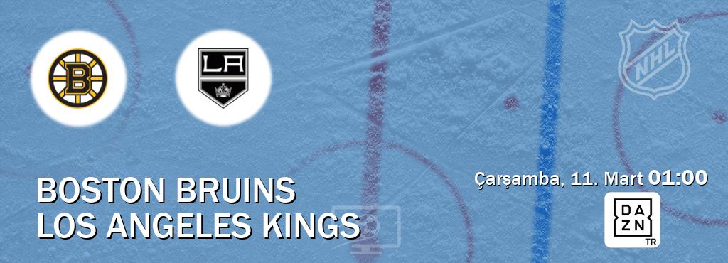 Karşılaşma Boston Bruins - Los Angeles Kings DAZN'den canlı yayınlanacak (Çarşamba, 11. Mart  01:00).