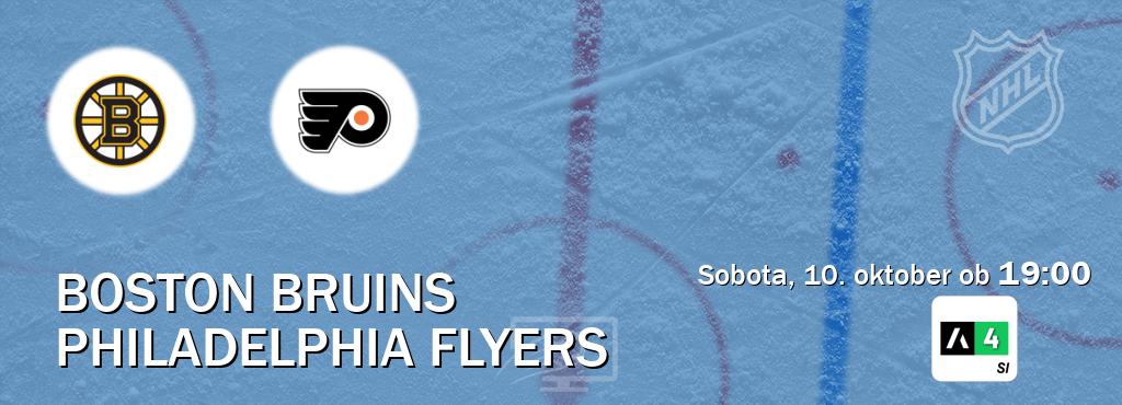 Prenos tekme med Boston Bruins in Philadelphia Flyers v živo na Arena Sport 4 (sobota, 10. oktober ob  19:00 uri).