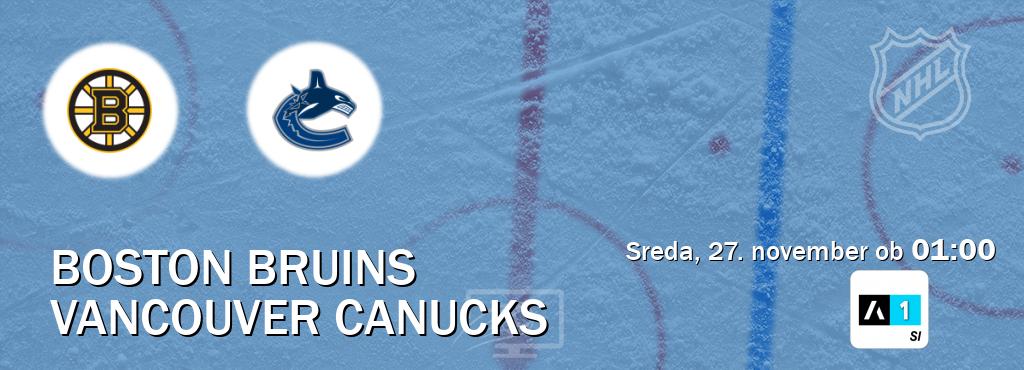 Ne zamudi prenosa tekme Boston Bruins - Vancouver Canucks v živo na Arena Sport 1.