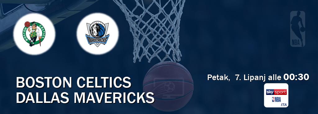 Il match Boston Celtics - Dallas Mavericks sarà trasmesso in diretta TV su Sky Sport NBA (ore 00:30)