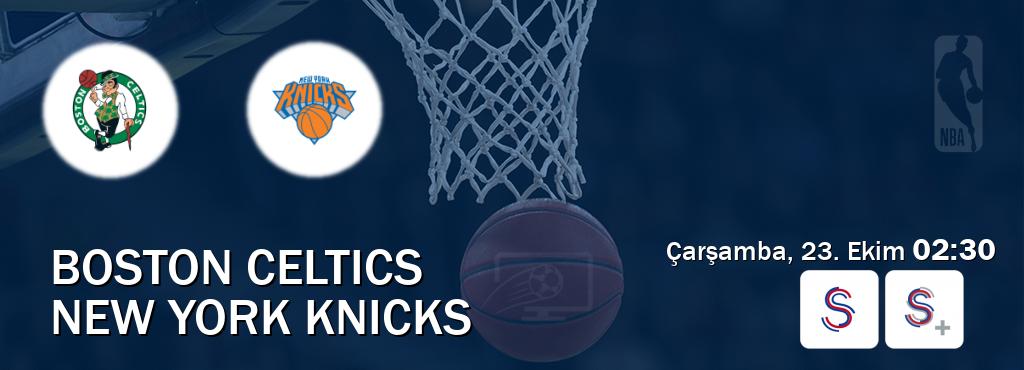 Karşılaşma Boston Celtics - New York Knicks S Sport ve S Sport +'den canlı yayınlanacak (Çarşamba, 23. Ekim  02:30).