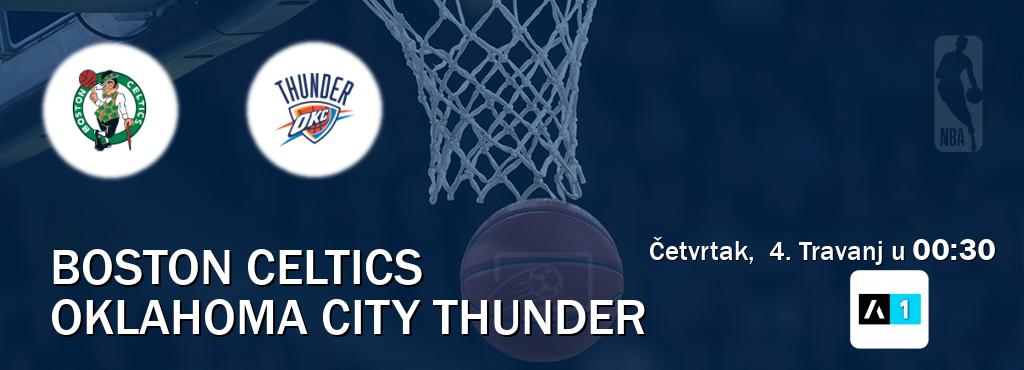 Izravni prijenos utakmice Boston Celtics i Oklahoma City Thunder pratite uživo na Arena Sport 1 (Četvrtak,  4. Travanj u  00:30).