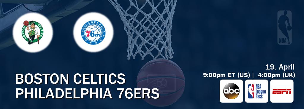 You can watch game live between Boston Celtics and Philadelphia 76ers on ABC(US), NBA League Pass, ESPN(AU).