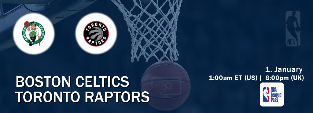 You can watch game live between Boston Celtics and Toronto Raptors on NBA League Pass.