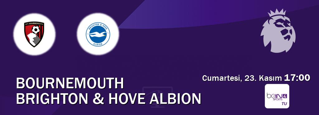 Karşılaşma Bournemouth - Brighton & Hove Albion beIN SPORTS 4'den canlı yayınlanacak (Cumartesi, 23. Kasım  17:00).