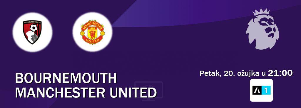 Izravni prijenos utakmice Bournemouth i Manchester United pratite uživo na Arena Sport 1 (petak, 20. ožujka u 21:00). Izravni prijenos utakmice Bournemouth i Manchester United pratite uživo na Arena Sport 1 (petak, 20. ožujka u 21:00).