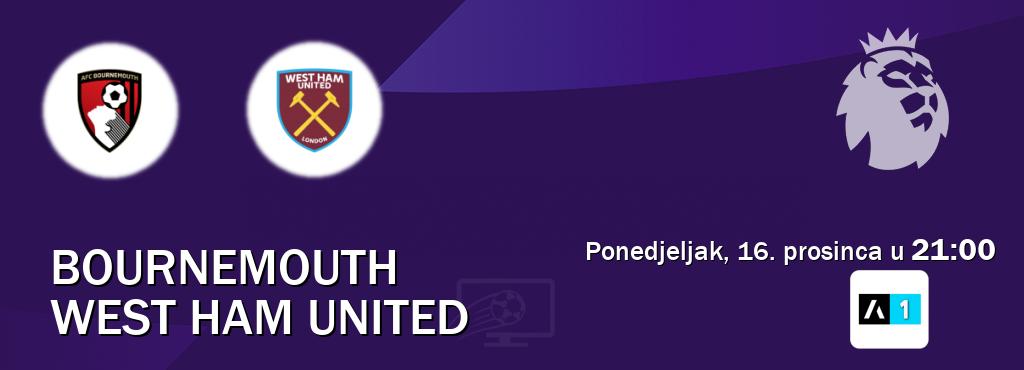 Izravni prijenos utakmice Bournemouth i West Ham United pratite uživo na Arena Sport 1 (ponedjeljak, 16. prosinca u  21:00).