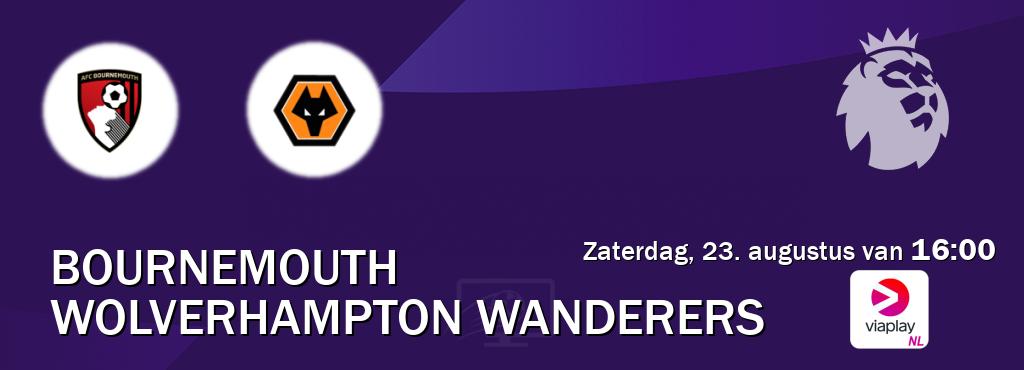 Wedstrijd tussen Bournemouth en Wolverhampton Wanderers live op tv bij Viaplay Nederland (zaterdag, 23. augustus van 16:00). Wedstrijd tussen Bournemouth en Wolverhampton Wanderers live op tv bij Viaplay Nederland (zaterdag, 23. augustus van 16:00).