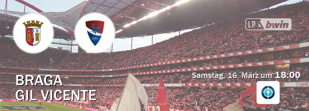 Das Spiel zwischen Braga und Gil Vicente wird am Samstag, 16. März um  18:00, live vom Sportdigital FUSSBALL übertragen.