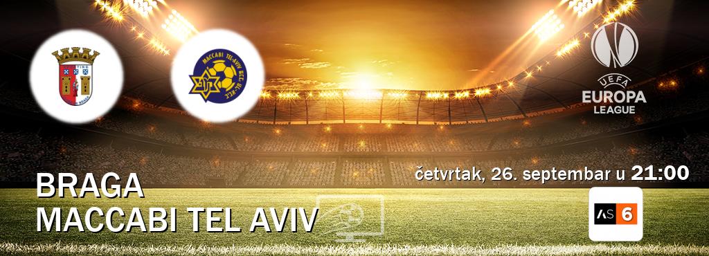 Izravni prijenos utakmice Braga i Maccabi Tel Aviv pratite uživo na Arena Sport 6 (četvrtak, 26. septembar u  21:00).