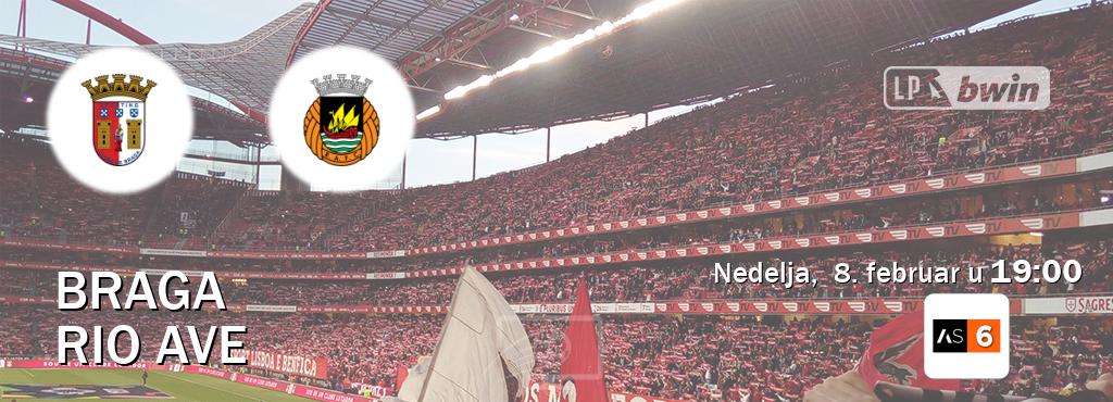Izravni prijenos utakmice Braga i Rio Ave pratite uživo na Arena Sport 6 (nedelja,  8. februar u  19:00).