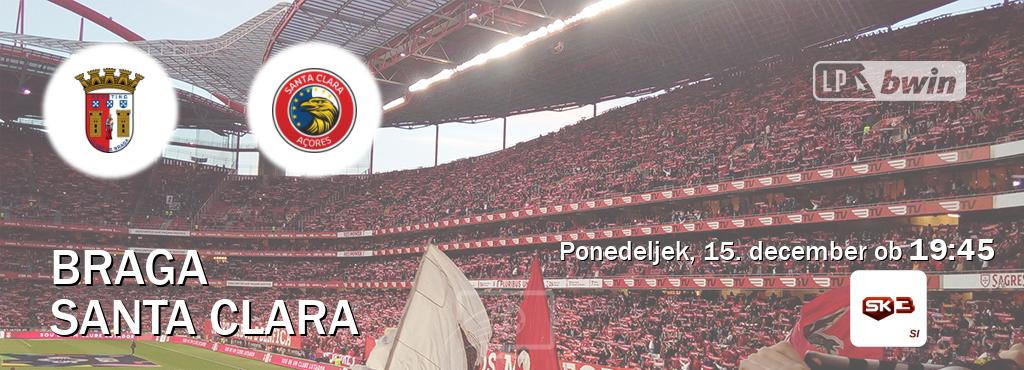 Dvoboj Braga in Santa Clara s prenosom tekme v živo na Sportklub 3.