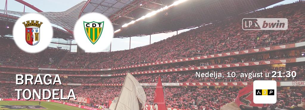 Izravni prijenos utakmice Braga i Tondela pratite uživo na Arena Premium 3 (nedelja, 10. avgust u  21:30).