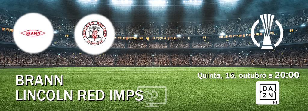 Jogo entre Brann e Lincoln Red Imps tem emissão DAZN (quinta, 15. outubro e  20:00).
