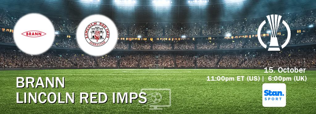 You can watch game live between Brann and Lincoln Red Imps on Stan Sport(AU). You can watch game live between Brann and Lincoln Red Imps on Stan Sport(AU).