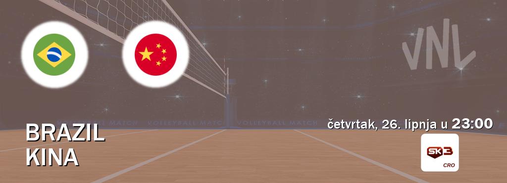 Izravni prijenos utakmice Brazil i Kina pratite uživo na Sportklub 3 (četvrtak, 26. lipnja u 23:00). Izravni prijenos utakmice Brazil i Kina pratite uživo na Sportklub 3 (četvrtak, 26. lipnja u 23:00).