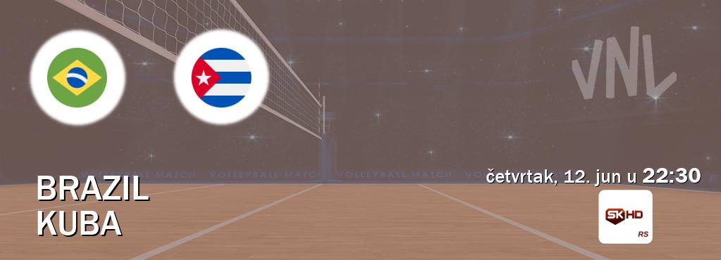 Izravni prijenos utakmice Brazil i Kuba pratite uživo na Sportklub HD (četvrtak, 12. jun u  22:30).