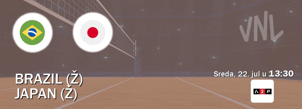 Izravni prijenos utakmice Brazil (Ž) i Japan (Ž) pratite uživo na Arena Premium 2 (sreda, 22. jul u 13:30). Izravni prijenos utakmice Brazil (Ž) i Japan (Ž) pratite uživo na Arena Premium 2 (sreda, 22. jul u 13:30).