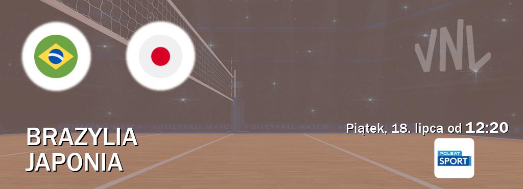 Gra między Brazylia i Japonia transmisja na żywo w Polsat Sport (piątek, 18. lipca od  12:20).