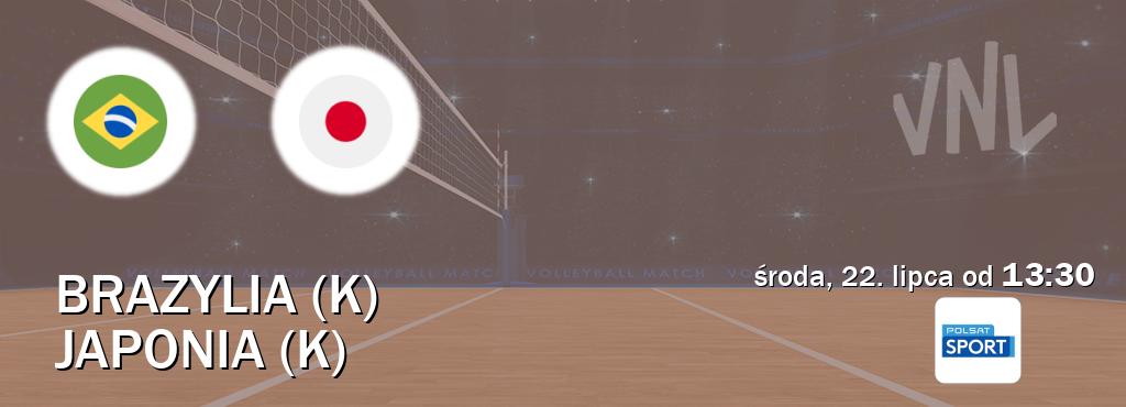 Gra między Brazylia (K) i Japonia (K) transmisja na żywo w Polsat Sport (środa, 22. lipca od 13:30). Gra między Brazylia (K) i Japonia (K) transmisja na żywo w Polsat Sport (środa, 22. lipca od 13:30).