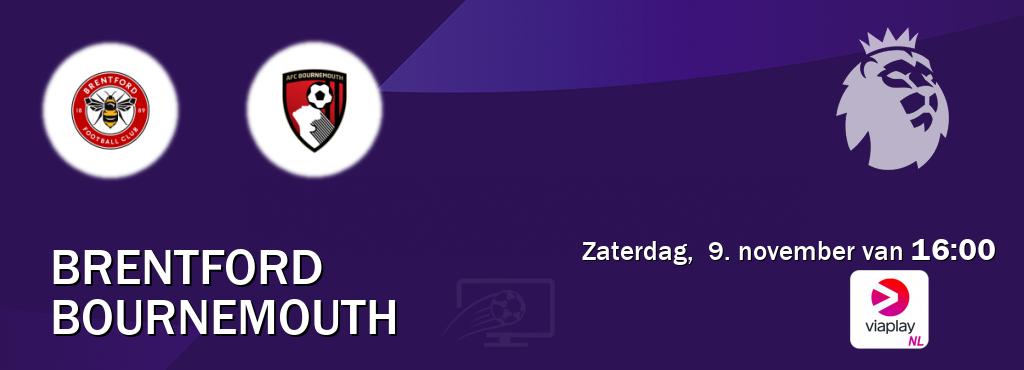 Wedstrijd tussen Brentford en Bournemouth live op tv bij Viaplay Nederland (zaterdag,  9. november van  16:00).