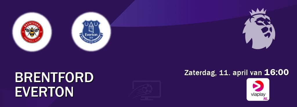Wedstrijd tussen Brentford en Everton live op tv bij Viaplay Nederland (zaterdag, 11. april van  16:00).