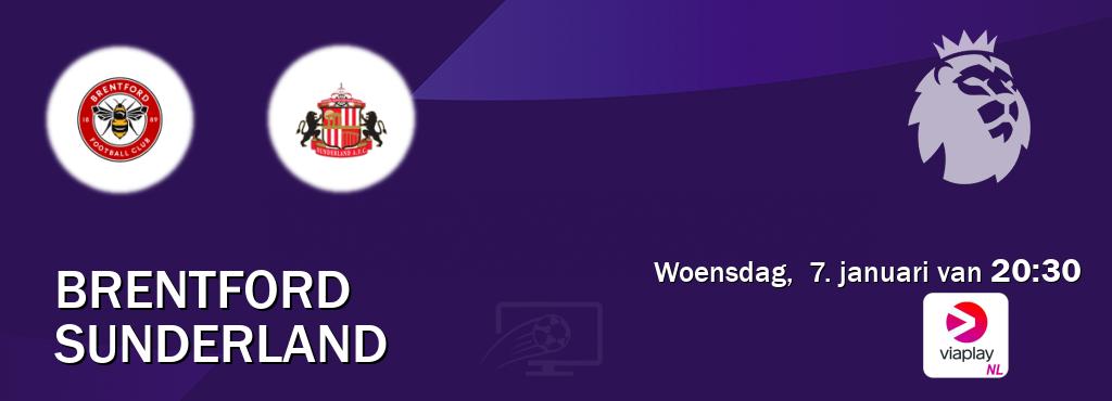 Wedstrijd tussen Brentford en Sunderland live op tv bij Viaplay Nederland (woensdag,  7. januari van  20:30).