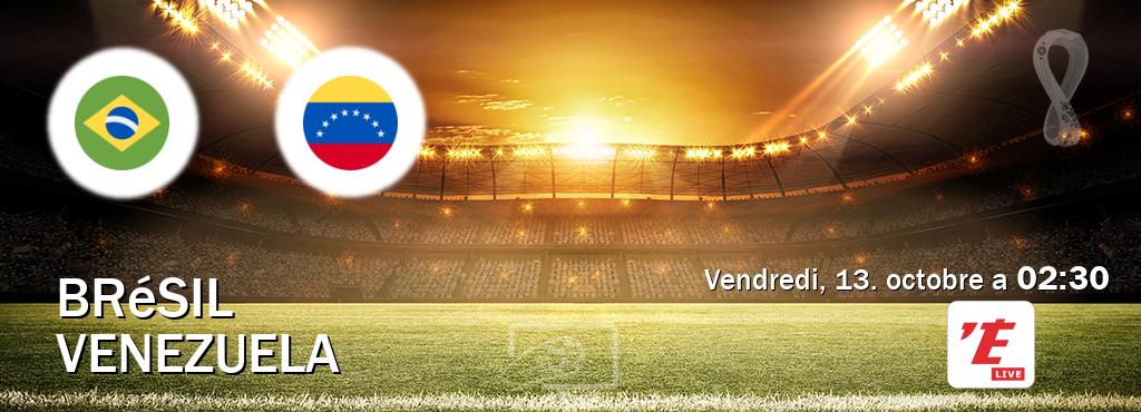 Match entre Brésil et Venezuela en direct à la L'Equipe Live (vendredi, 13. octobre a  02:30).