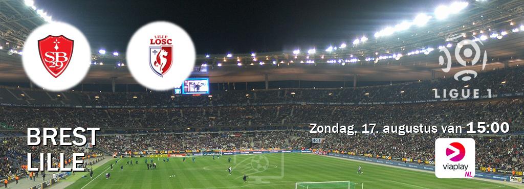 Wedstrijd tussen Brest en Lille live op tv bij Viaplay Nederland (zondag, 17. augustus van 15:00). Wedstrijd tussen Brest en Lille live op tv bij Viaplay Nederland (zondag, 17. augustus van 15:00).