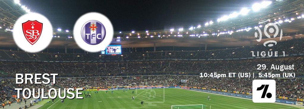 You can watch game live between Brest and Toulouse on OneFootball.