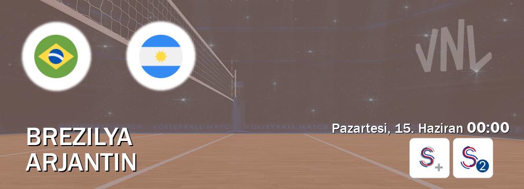 Karşılaşma Brezilya - Arjantin S Sport + ve S Sport 2'den canlı yayınlanacak (Pazartesi, 15. Haziran  00:00).